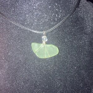 #107 handmade seaglass pendant necklace